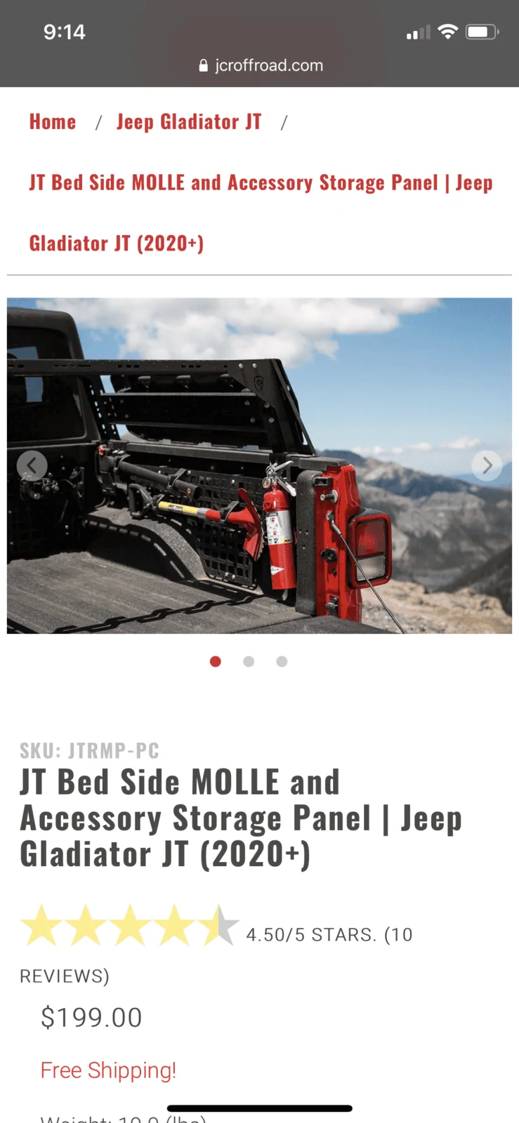 Jeep Gladiator Bed Side MOLLE and Accessory Storage Panel $199 2EF847AD-8FE0-43D1-8CEE-8D067349E0A8