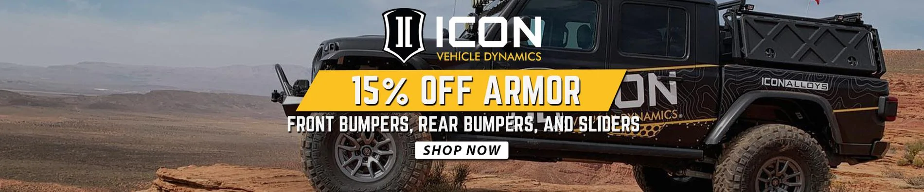 Jeep Gladiator Icon Vehicle Dynamics Armor on SALE @ Northridge4x4 IConDesktop-Slider