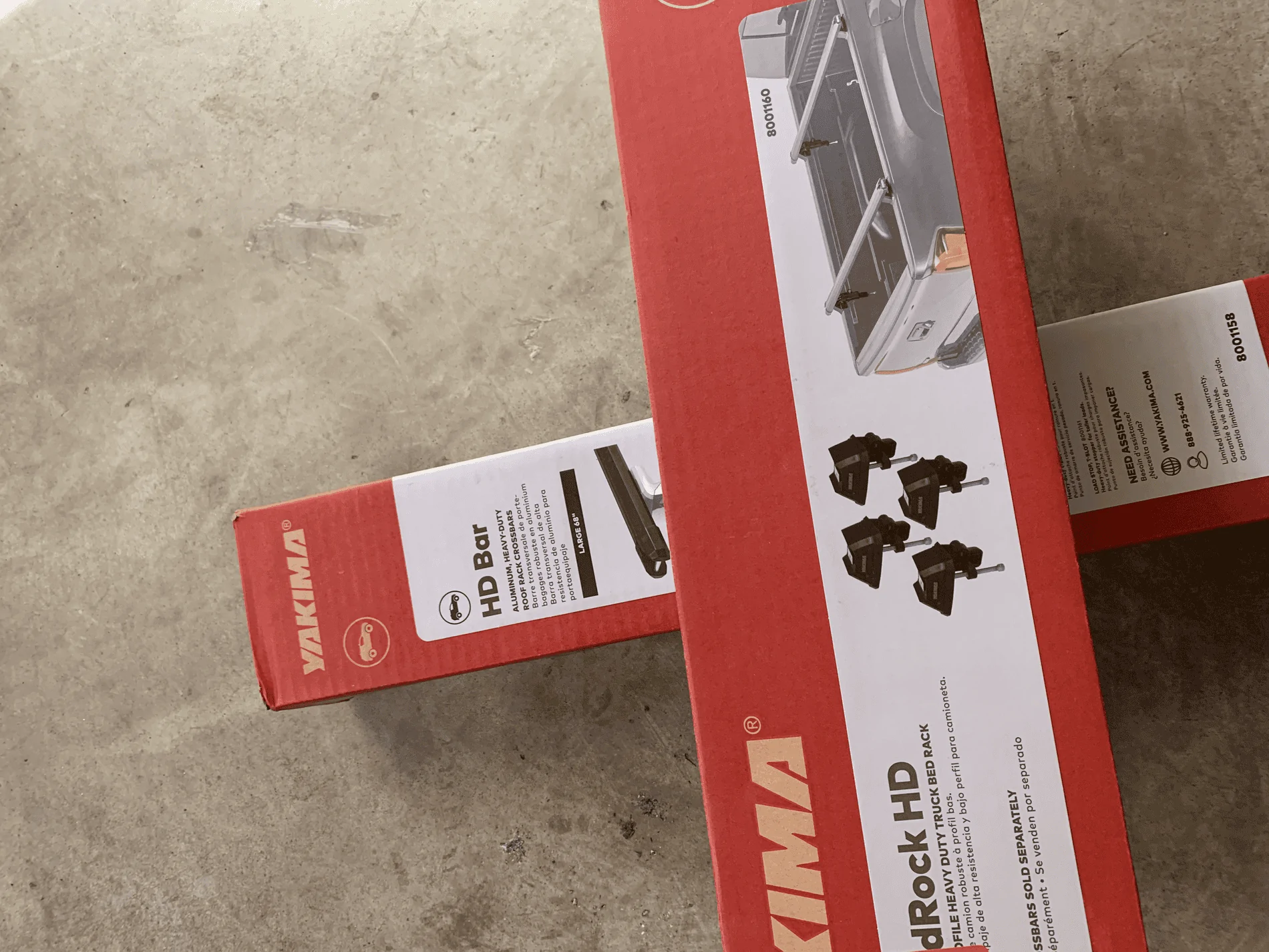 Jeep Gladiator WTS Yakima 68" HD Bars/Bedrock clamps New in boxes $325 tempImagekaZ3Lg