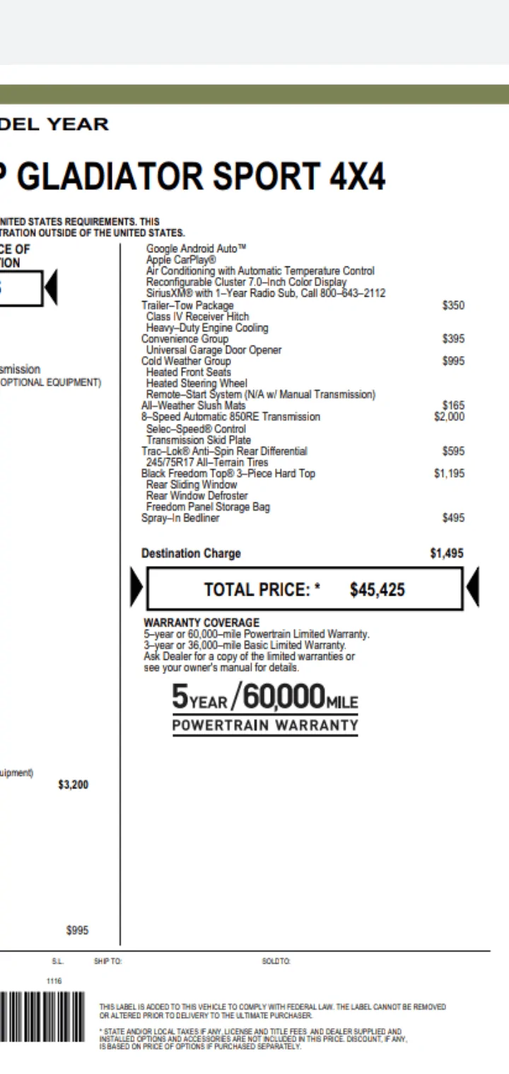 Jeep Gladiator Diesel owners; do you regret you engine choice? Screenshot_20210323-122230