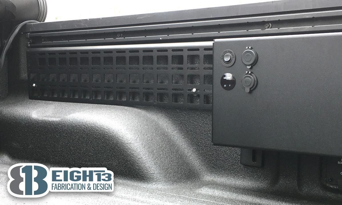 Jeep Gladiator 813 Fabrication & Design - Full Bed MOLLE / Air Compressor Setup Overview full-molle-bed-YouTube