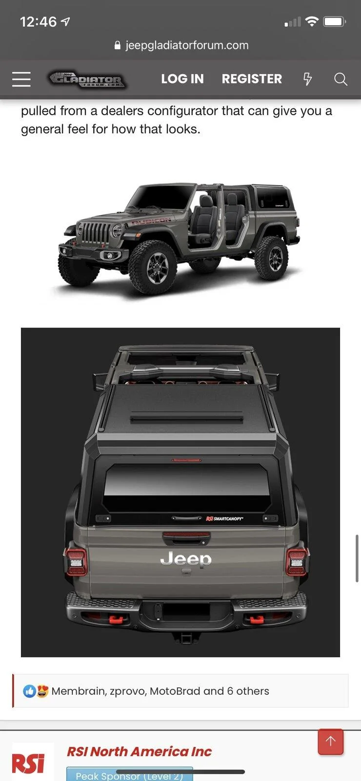 Jeep Gladiator Any pics of topless and/or doorless JTs with a bed topper equipped? ABF99B29-9CA3-45CF-ADC7-F5B92FADDA50