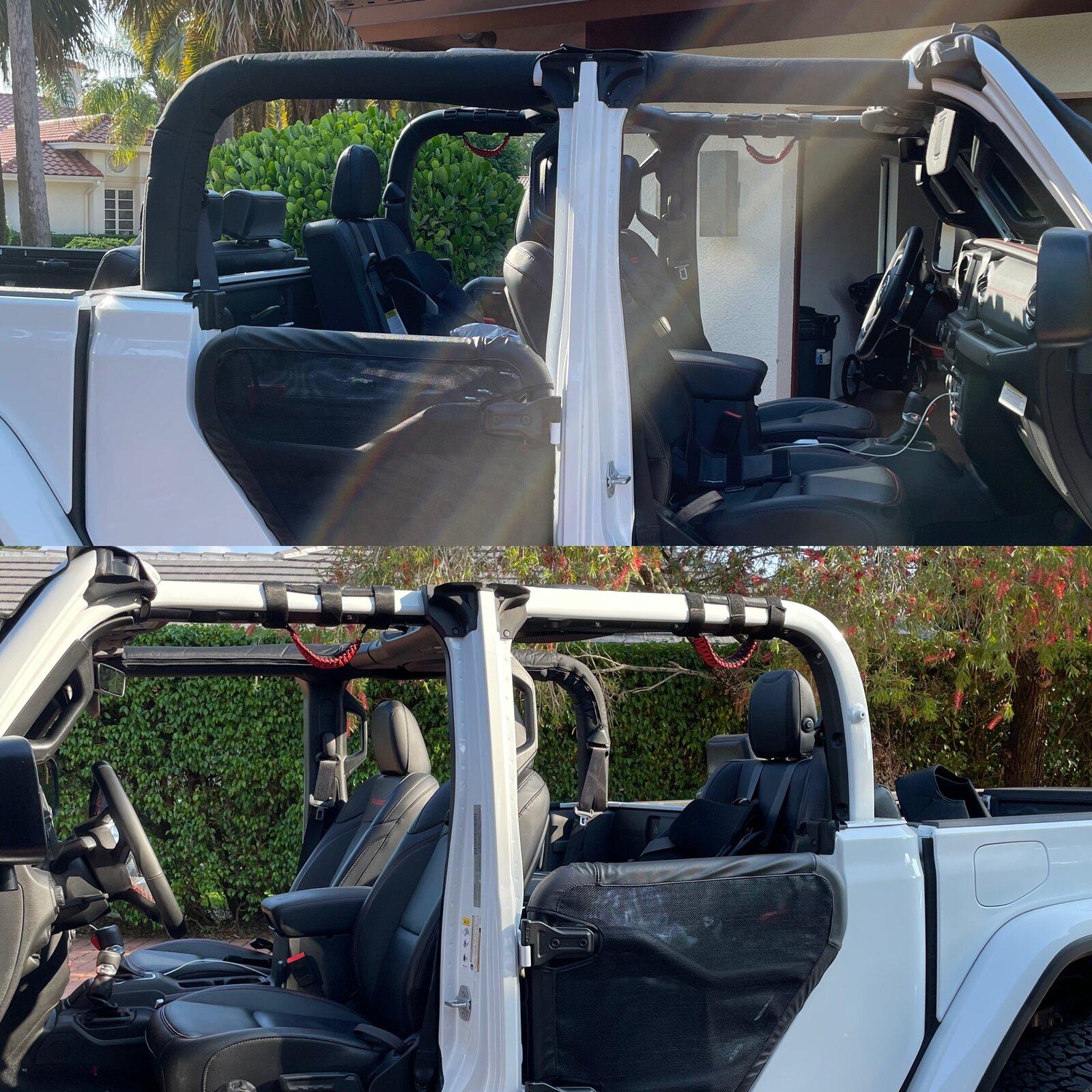 Jeep Gladiator Installed Dirty Dog roll bar pads today 66A9AB91-CEDB-4131-8B43-71DAFD02A251