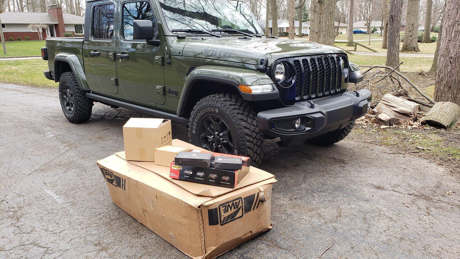 Jeep Gladiator 2021 Sarge Green Willys Build 20210324_121040