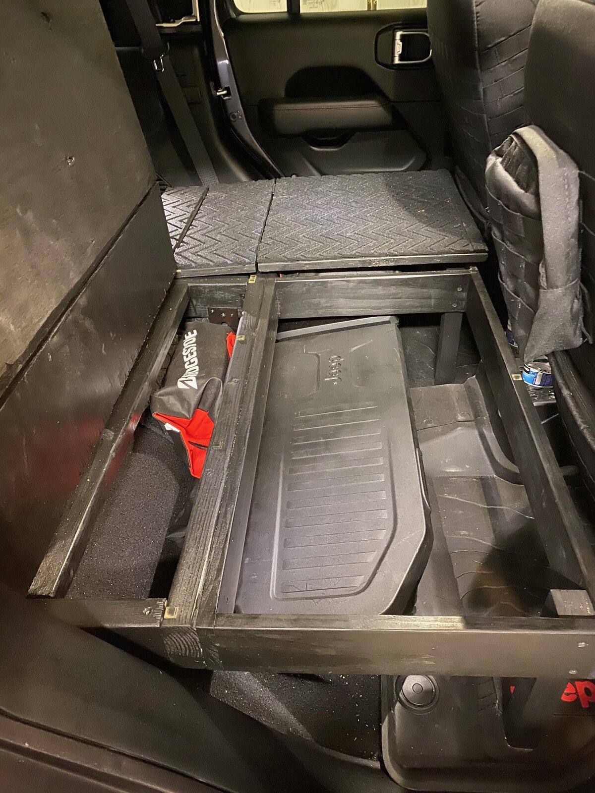 Jeep Gladiator Rear Seat Platform (After Rear Seat Removal - Rear Seat Delete) Jeep Gladiator rear seat platform - 3