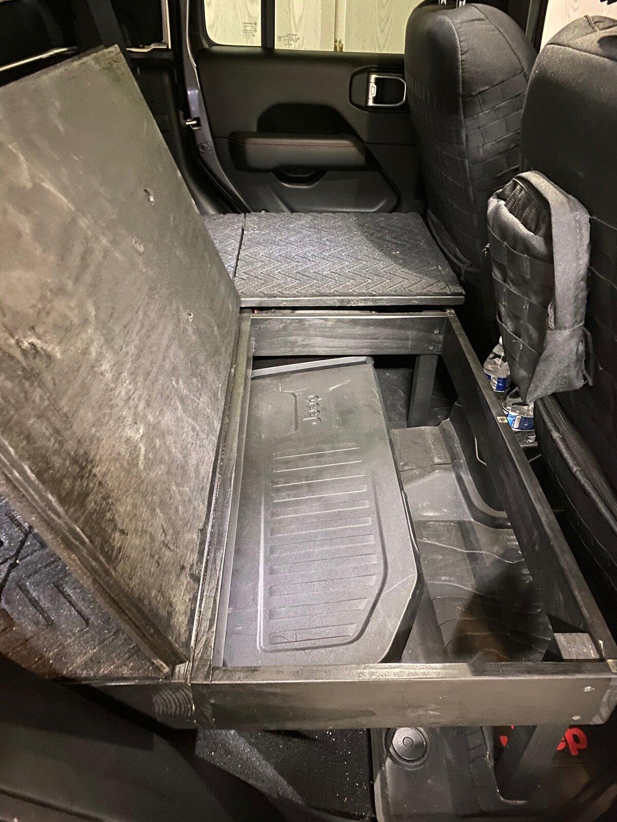 Jeep Gladiator Rear Seat Platform (After Rear Seat Removal - Rear Seat Delete) Jeep Gladiator rear seat platform - 2