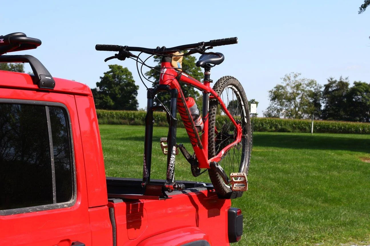 Jeep Gladiator Want to mount bike rack on bed rail without crossbars. Ideas please? 1616953699115