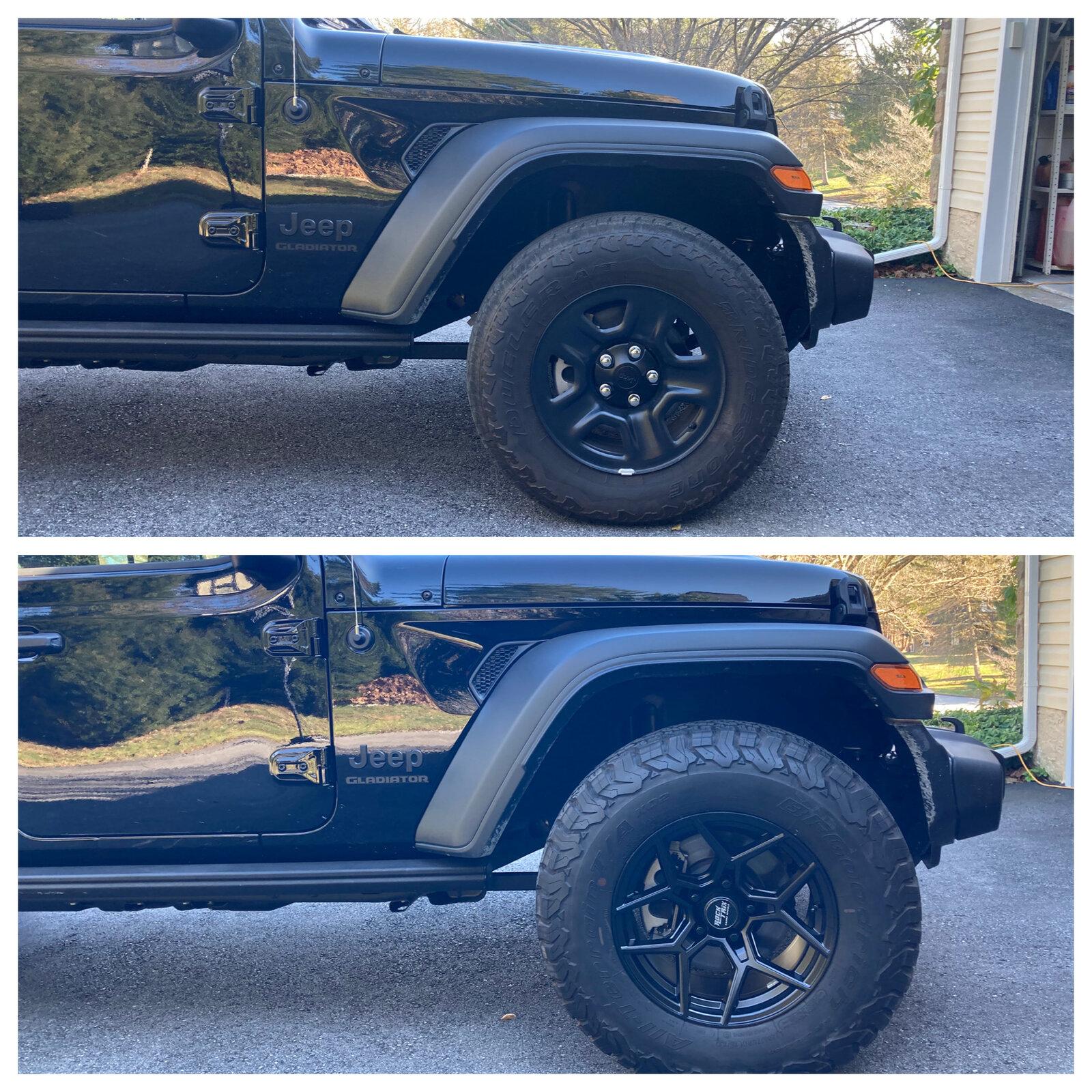 Jeep Gladiator New to the forum and looking for help with wheels and tires 4532A930-DC6E-4B6B-BA0D-0FDB82F80EC0