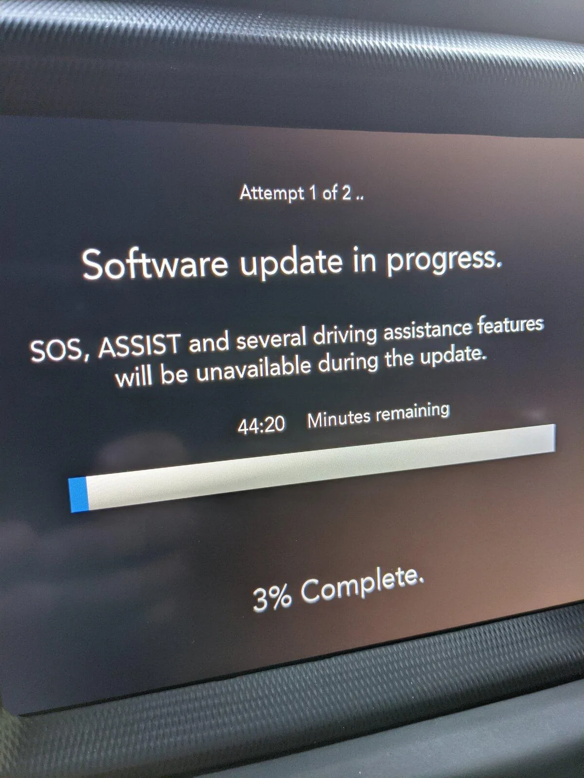Jeep Gladiator Issue with latest Uconnect software update PXL_20210330_220615345