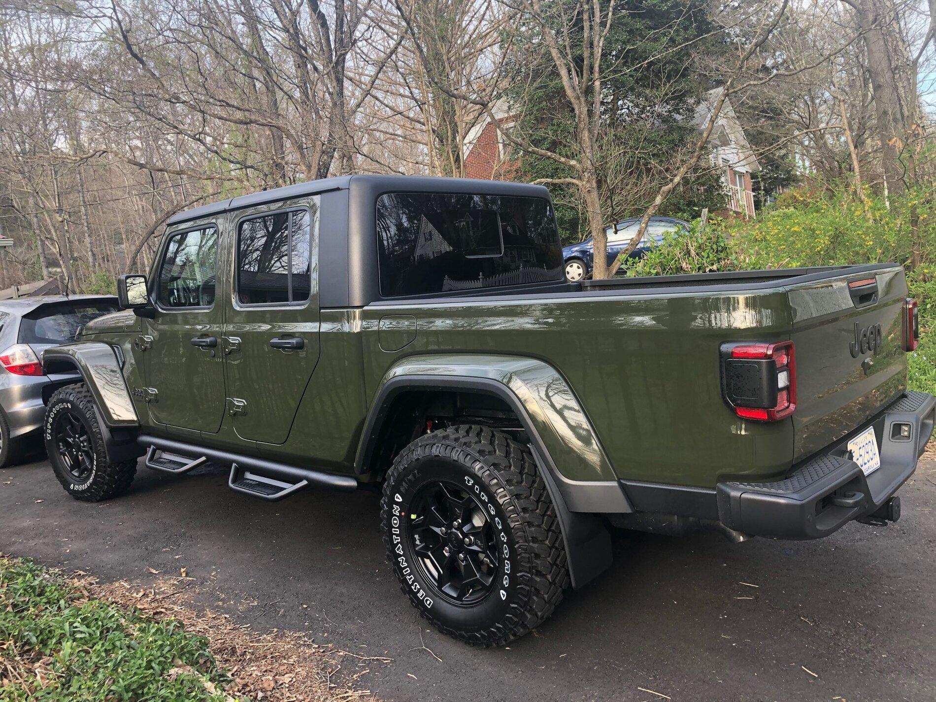 Jeep Gladiator 2021 Sarge Green Willys mostly stock "build" IMG_4602