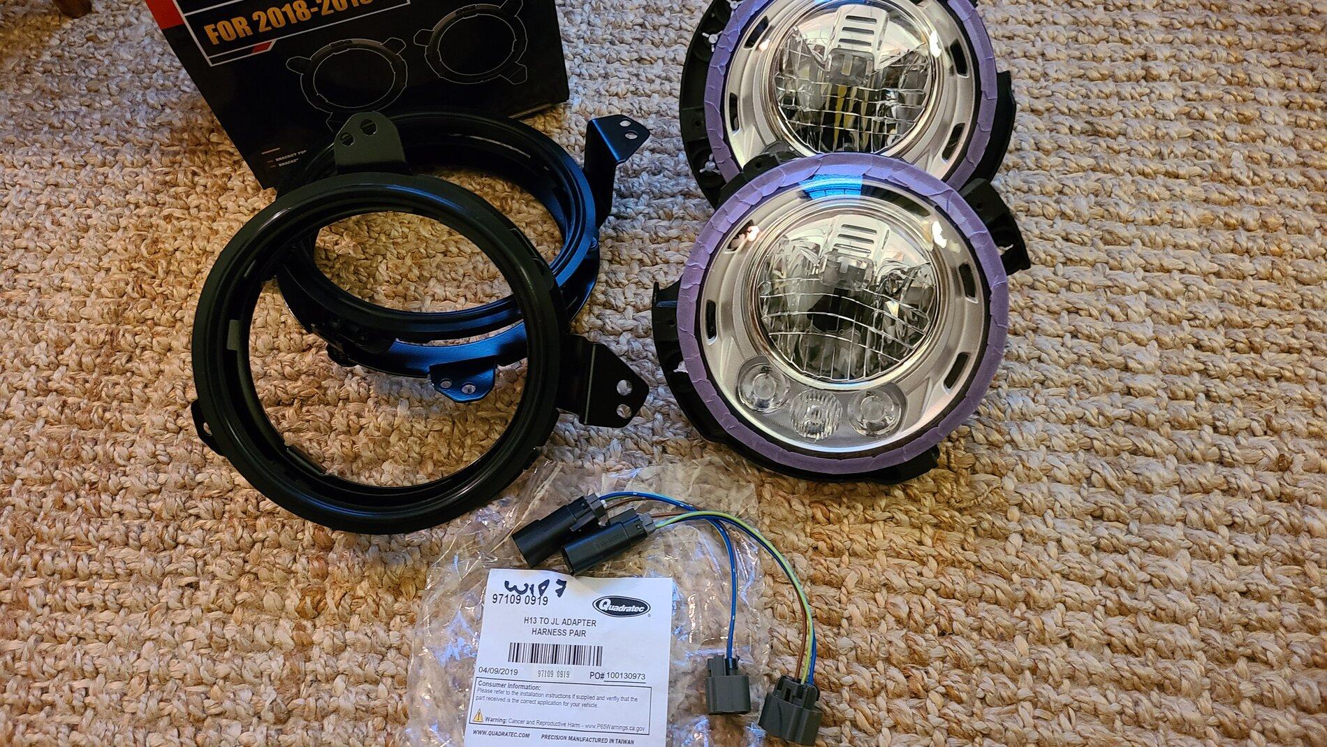 Jeep Gladiator Jeep JK LED Headlights Installed for $174! 20210331_181650