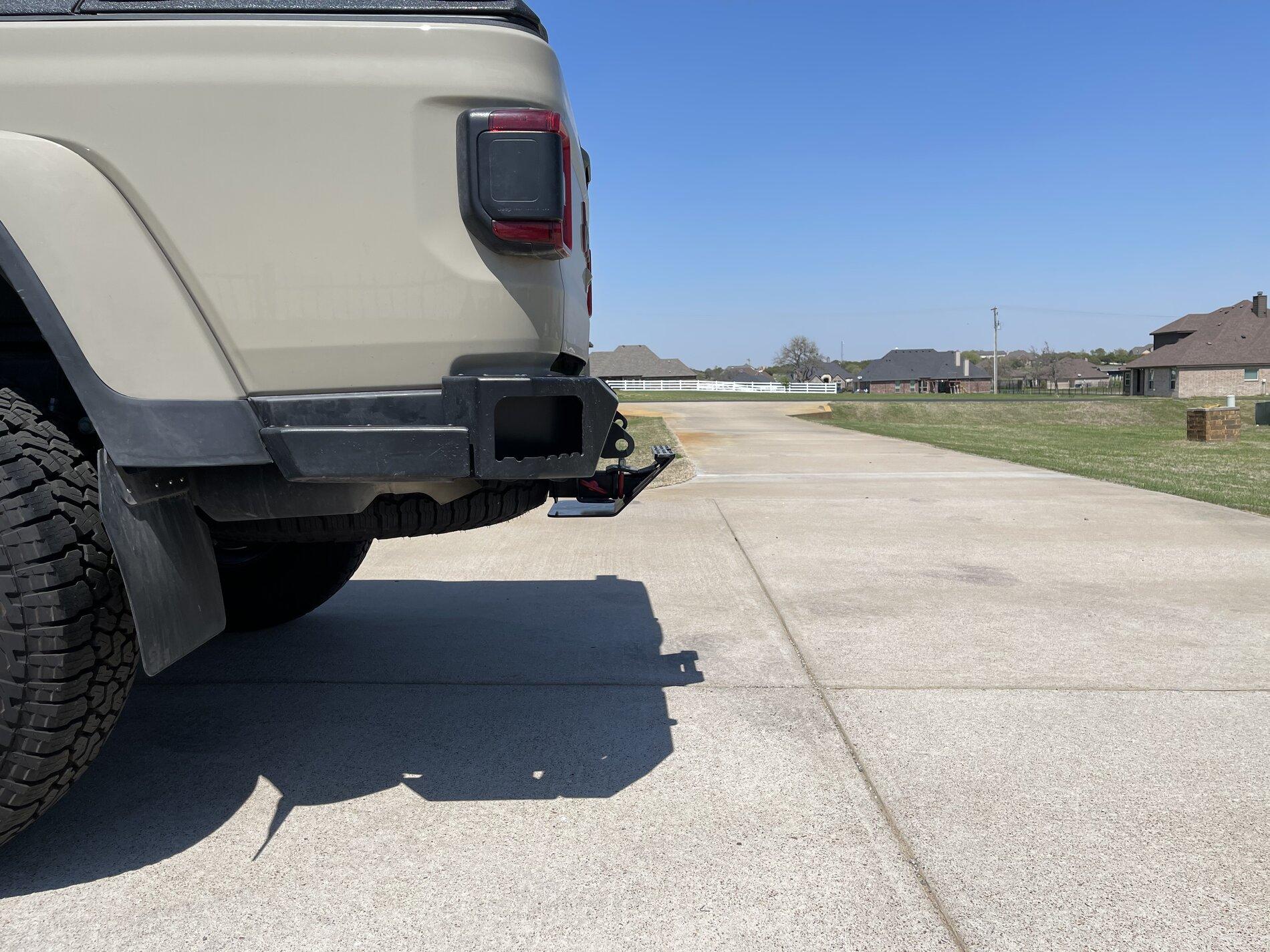 Jeep Gladiator Protecting Your Rear -  Sheridan hitch mounted skid from Warfab 492E28E7-12F1-4679-976C-1E9303517B66