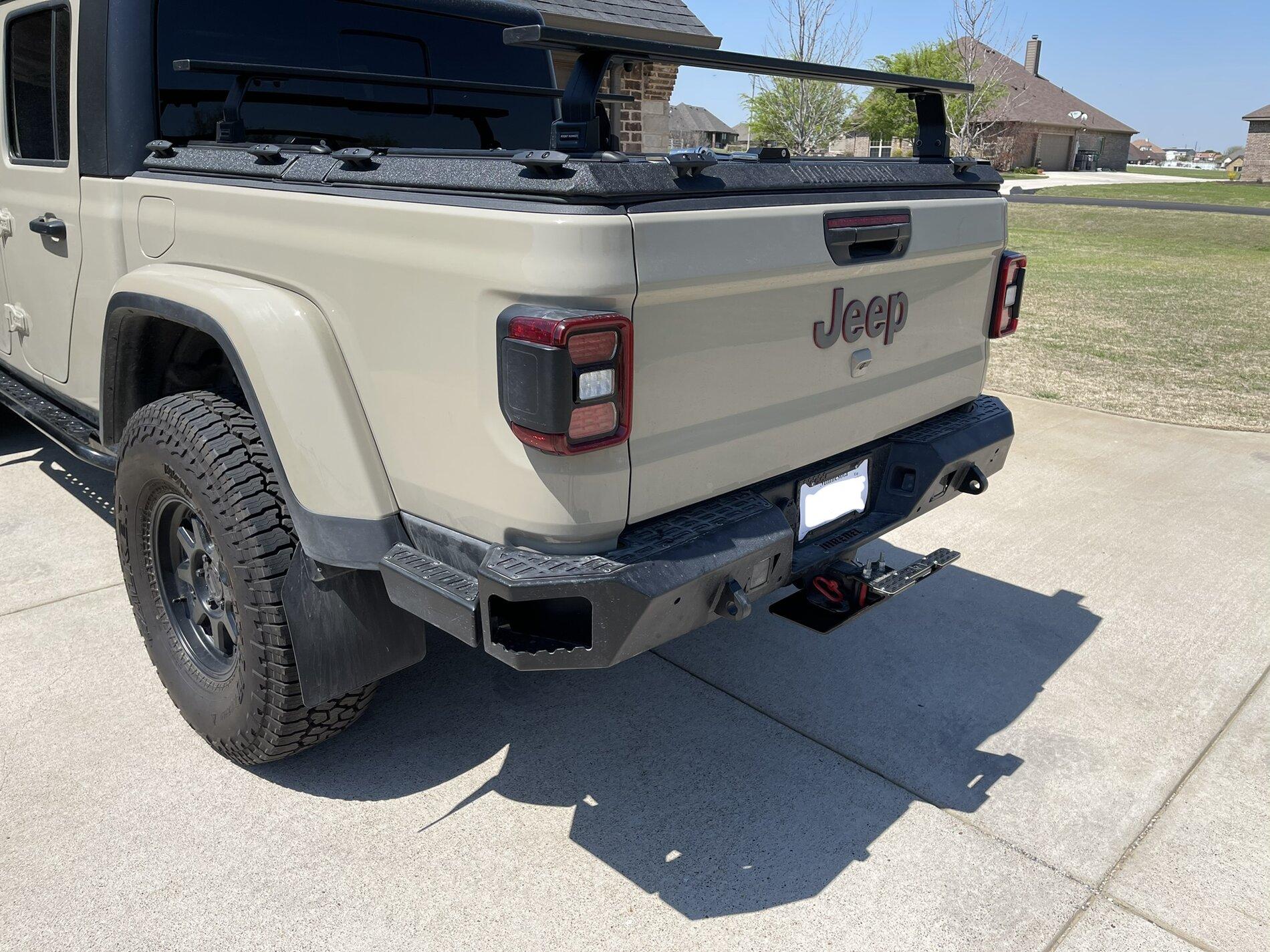 Jeep Gladiator Protecting Your Rear -  Sheridan hitch mounted skid from Warfab A54225A1-5F4A-435F-AFA8-DE5FF4ABB9A2