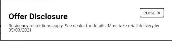 Jeep Gladiator Rebates for April 2021 offer2