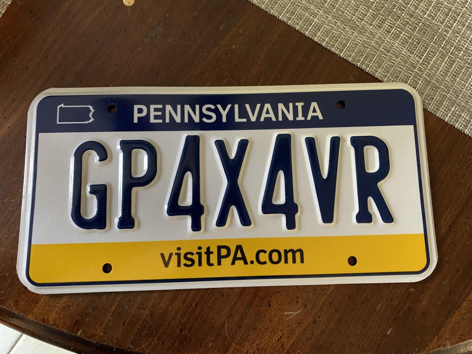 Jeep Gladiator Let's See Your Personalized Plates A2C77A2E-F5C0-499F-AC1E-231416D94236