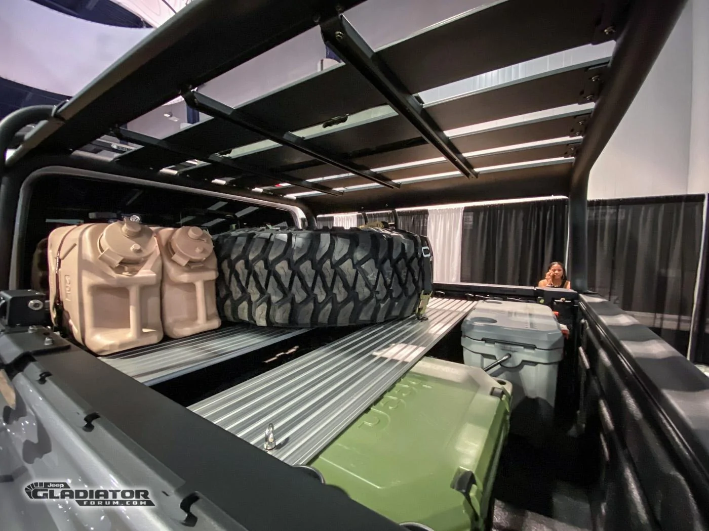 Jeep Gladiator Gladiator Rubicon "Red Bare" Easter Jeep Safari Concept Previewed with Mopar Half Doors Maximus-3-Jeep-Gladiator-Racks-SEMA2019-IMG_4391