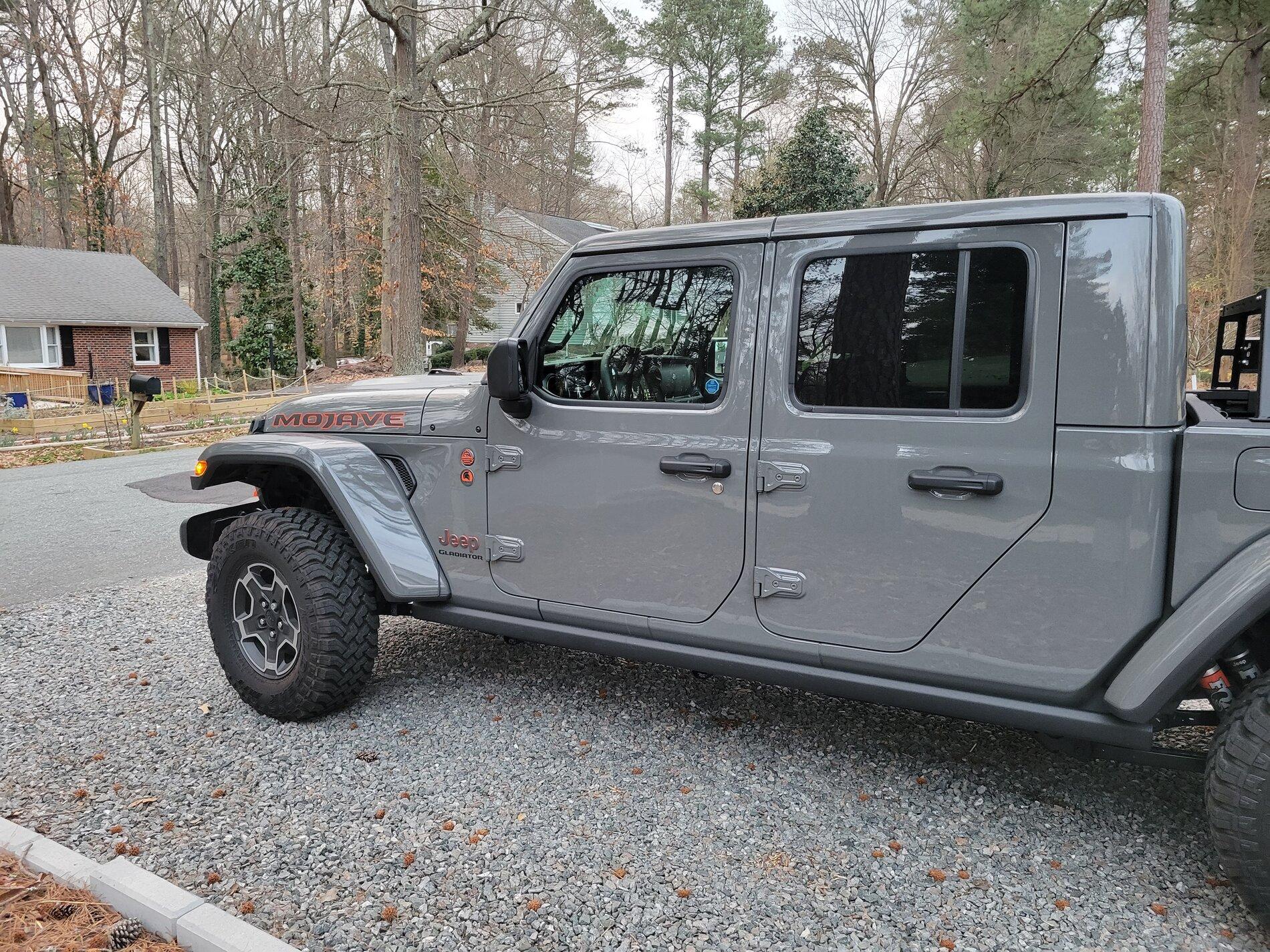 Jeep Gladiator Mojave OEM Rock Rails - $225 20210323_072919