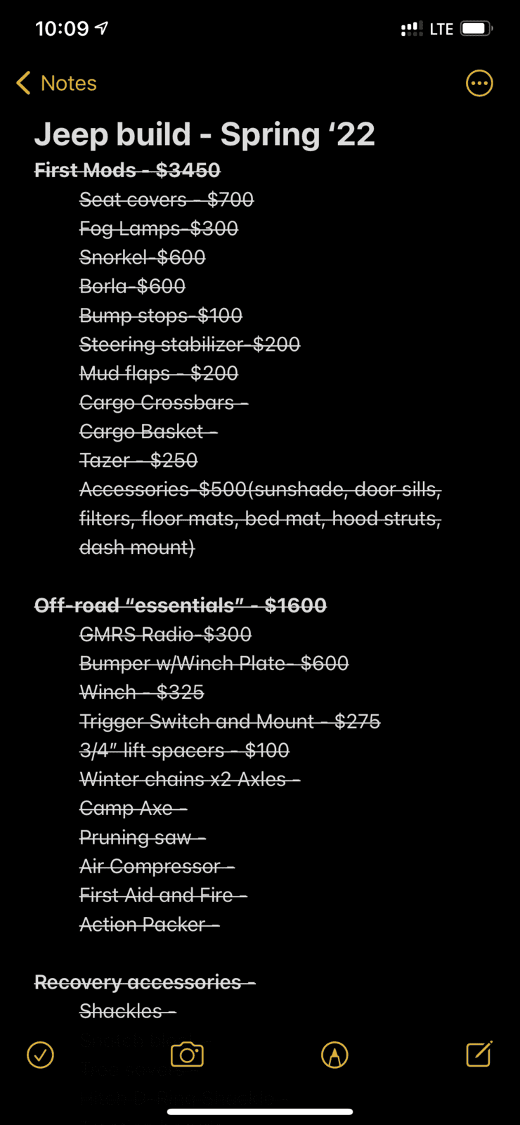 Jeep Gladiator Estimated $ spent on aftermarket mods to their JT 6F808FE5-6CA8-4AAF-84D6-E247D0E147CF