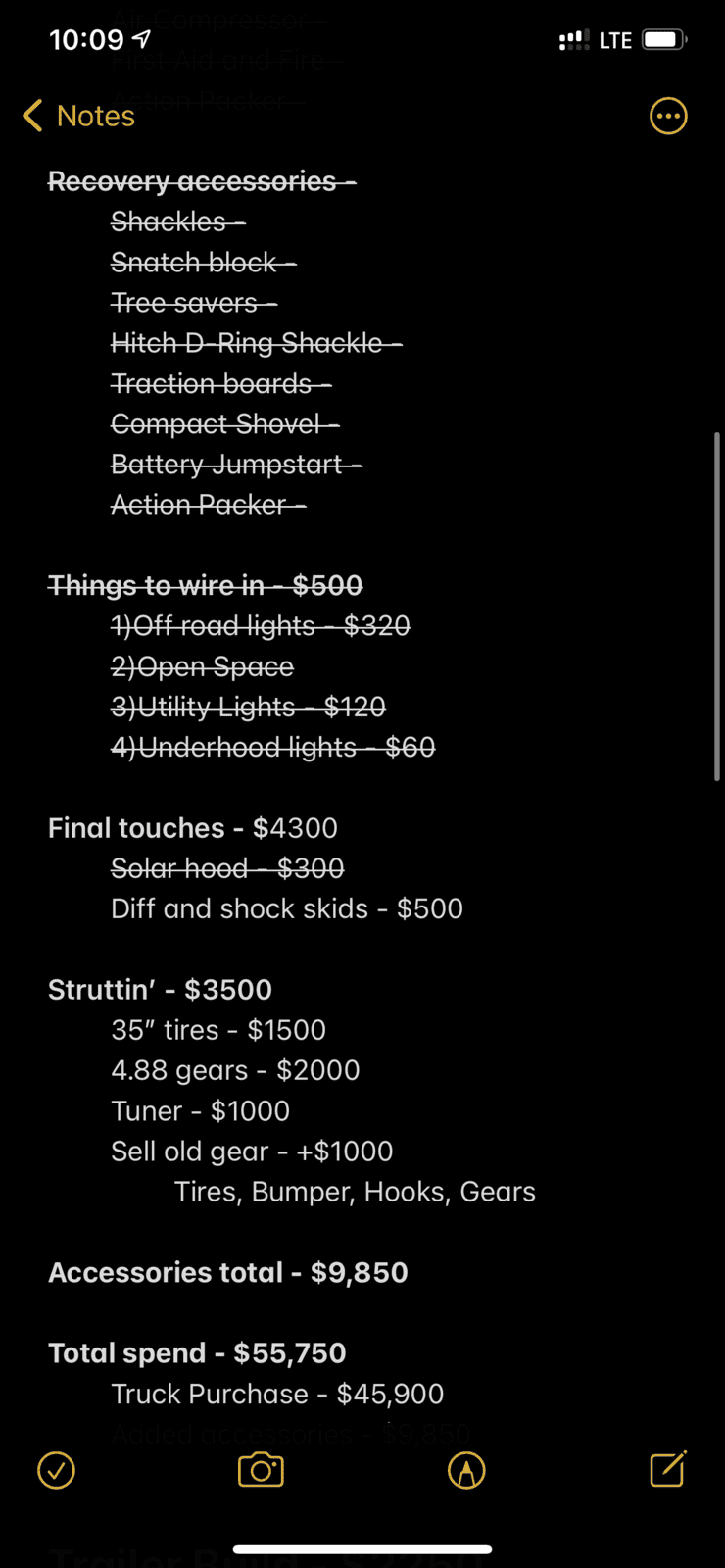 Jeep Gladiator Estimated $ spent on aftermarket mods to their JT 2D7B4863-B816-4927-A40F-A6FBC115538C