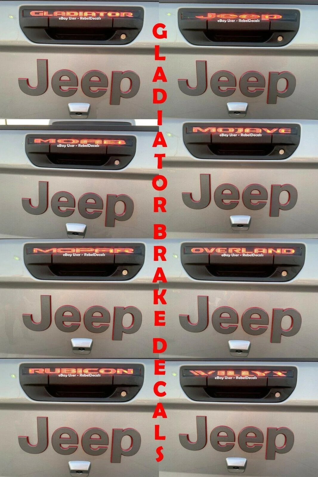 Jeep Gladiator Stickers and decal pics! s-l1600 (9)