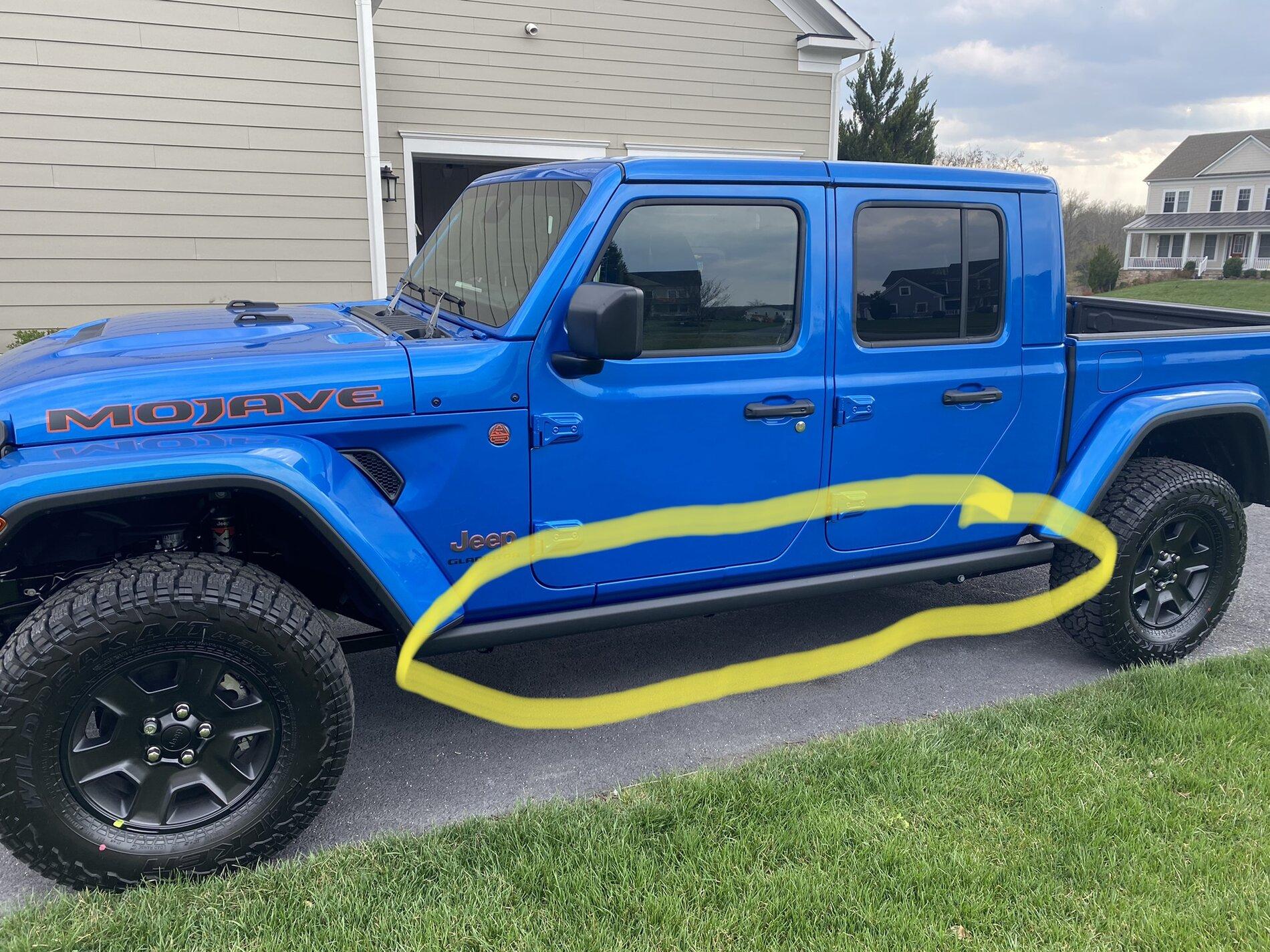 Jeep Gladiator Mojave / Rubicon Rock Rails 4460CF27-8A02-4265-B16F-7824A02DF394