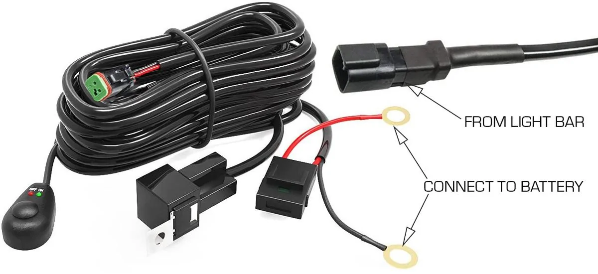 Jeep Gladiator LED Aux Light Integrated Front Skid Plate Concept harness_example_2-jpg