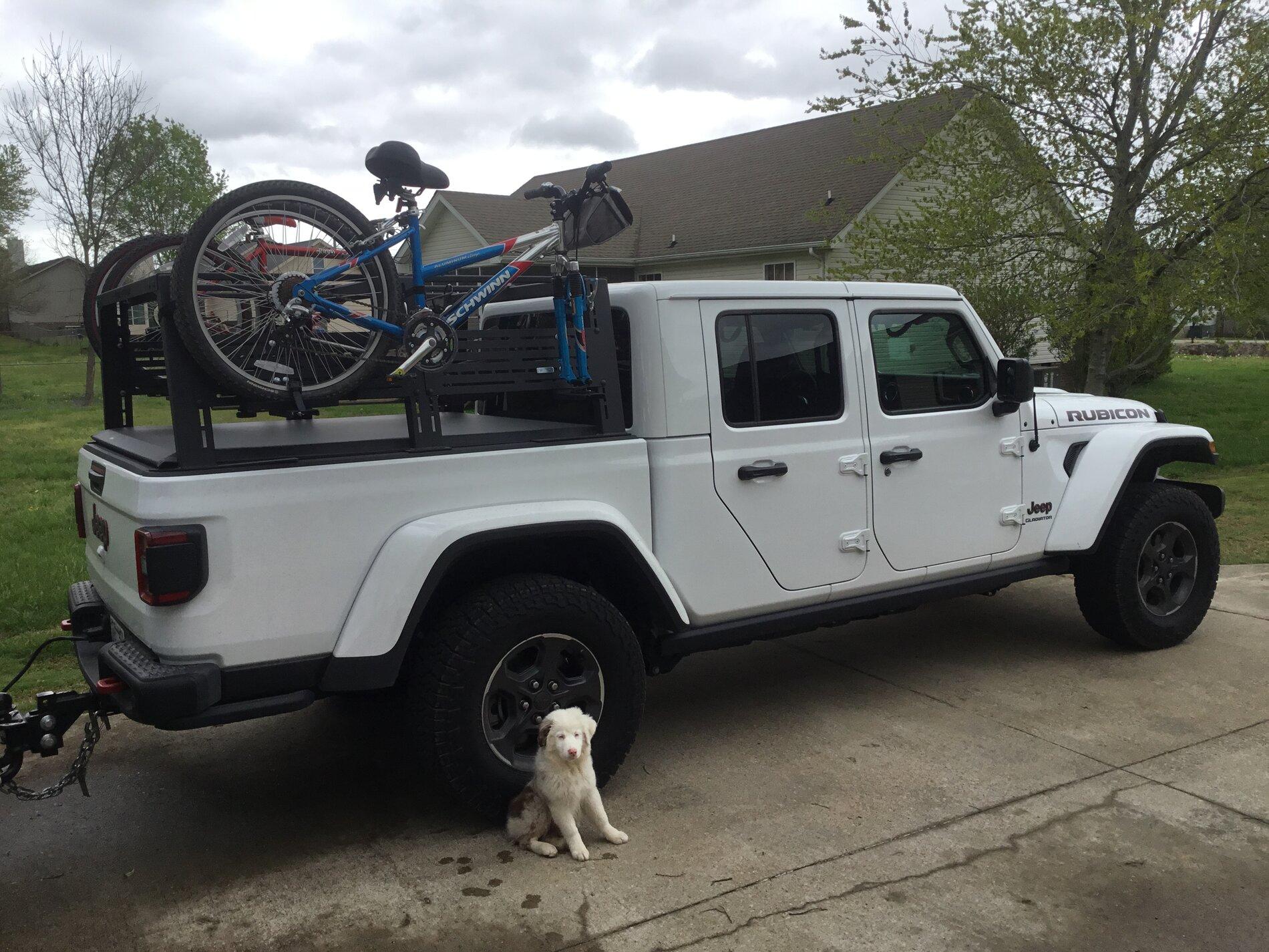 Jeep Gladiator Opinion needed for Rack to haul 2 bicycles, 2 kayaks, while pulling camper 96698339-3E1A-43D6-A801-726891338C91