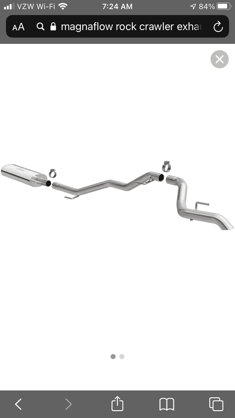 Jeep Gladiator Magnaflow Rock crawler stainless exhaust BDFF144C-9B84-411C-A77D-8E20D63E029D