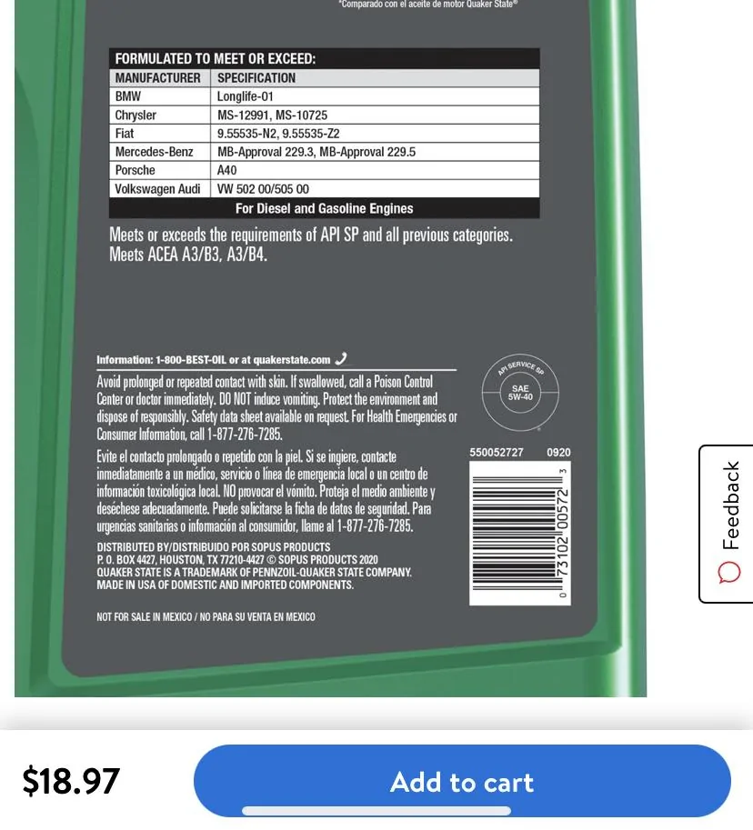 Jeep Gladiator Official EcoDiesel Oil and Filter Recommendations 991B92C9-BFDA-4DC0-A585-5DB05FD0CD23