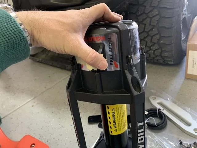 Jeep Gladiator “Stealth” hidden smittybilt H2O 12k winch install on Maximus-3 winch plate 1618385880009