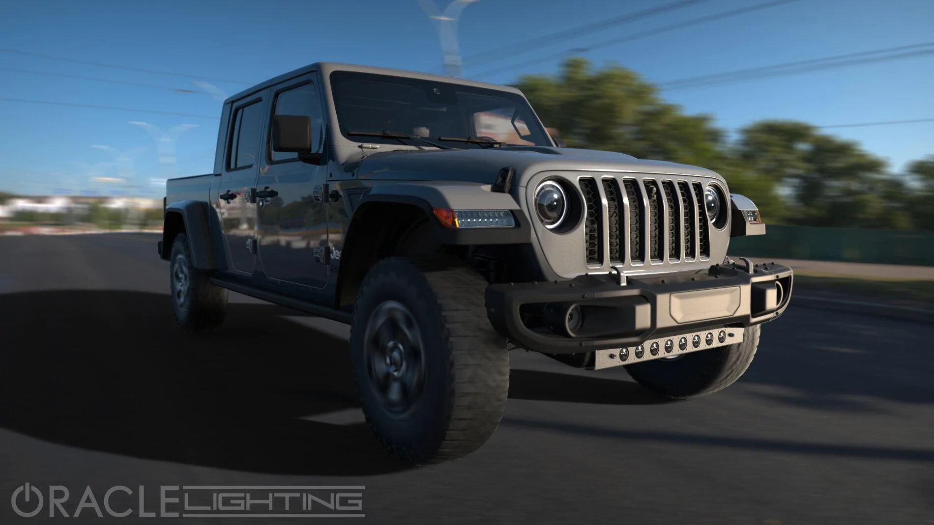 Jeep Gladiator LED Aux Light Integrated Front Skid Plate Concept Jeep_Bar_Light_Rendering_1