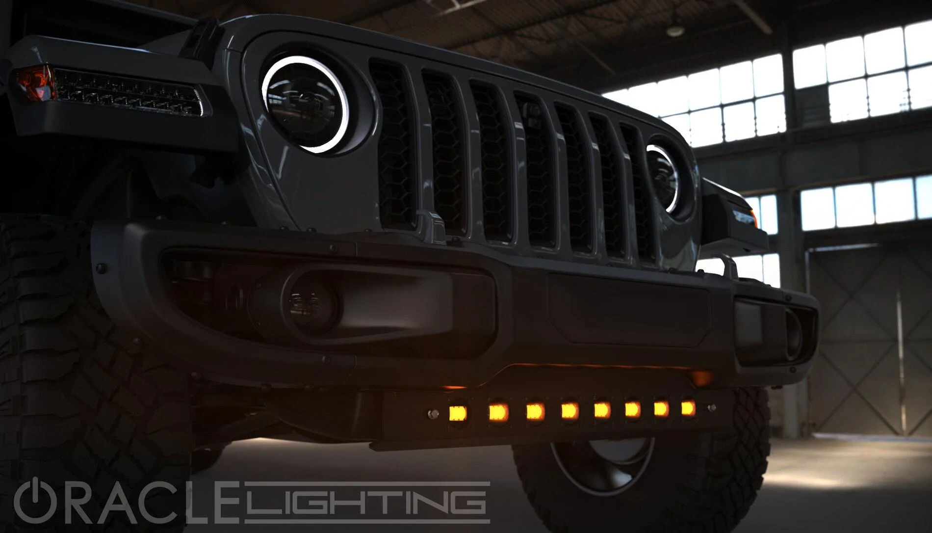 Jeep Gladiator LED Aux Light Integrated Front Skid Plate Concept Jeep_Bar_Light_Rendering_3