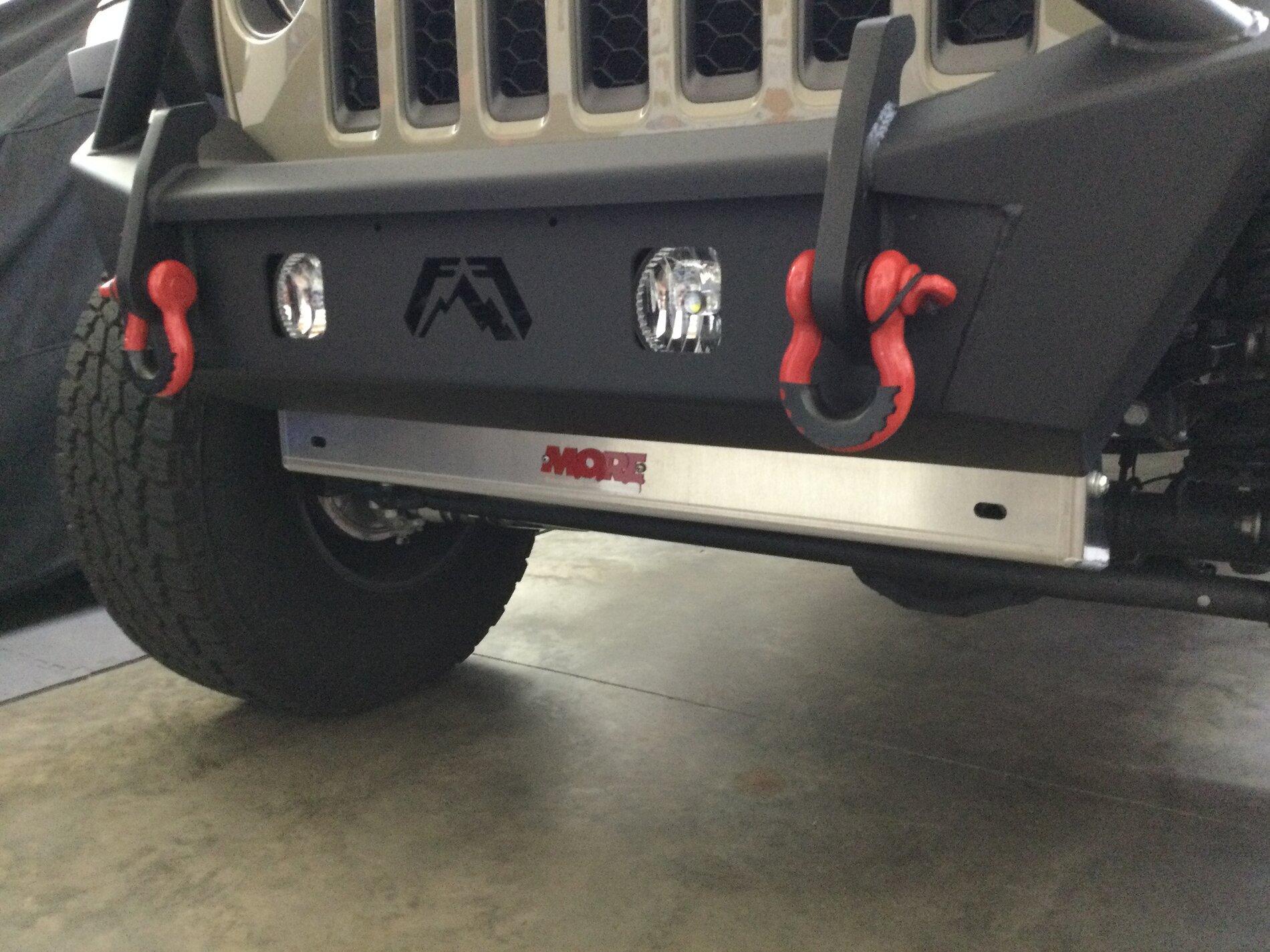 Jeep Gladiator LED Aux Light Integrated Front Skid Plate Concept 7831258D-FEBD-471D-929D-3468D650F050