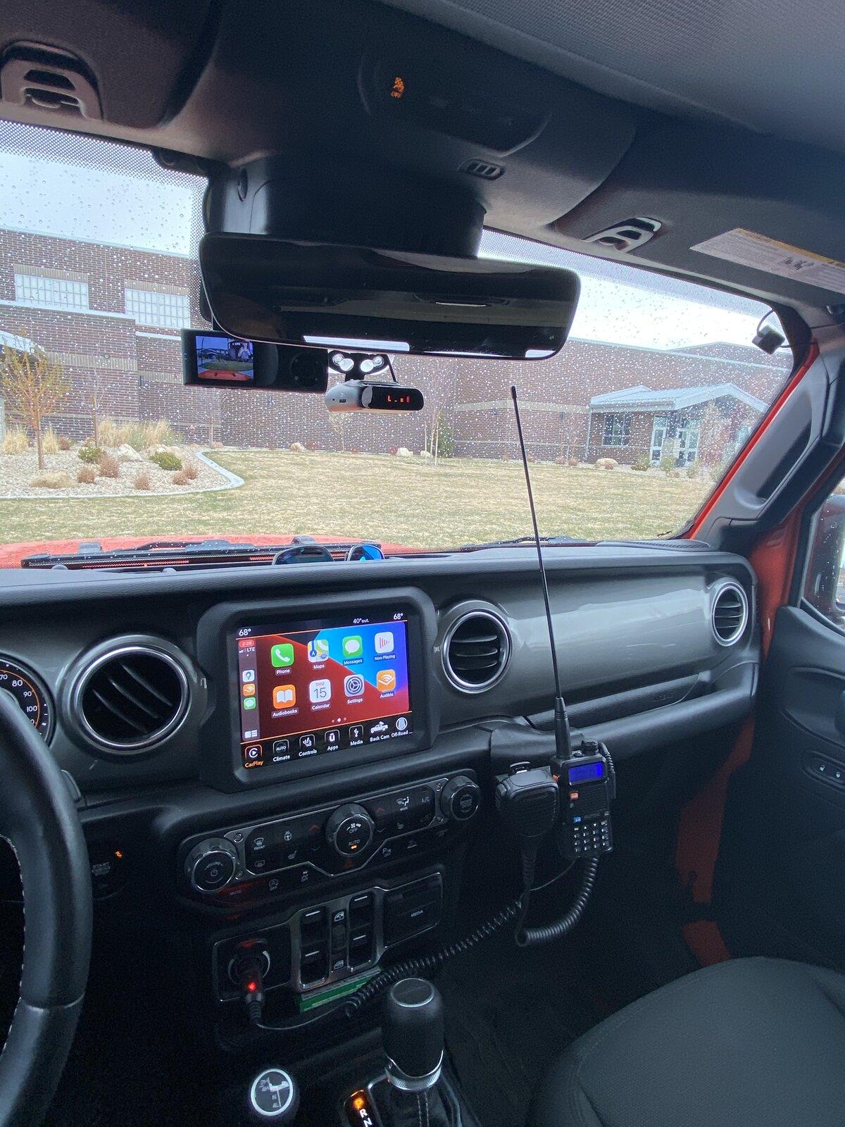 Jeep Gladiator Dash cam, Radar detector and UHF/VHF Radio Setup F770D6BB-964E-413D-9CD7-982407A59E2E
