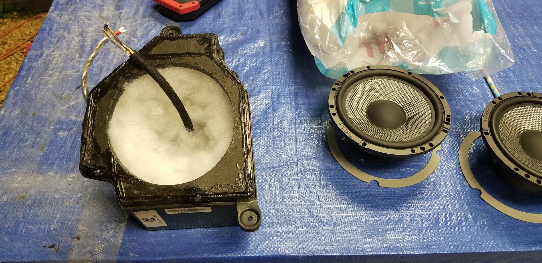 Jeep Gladiator Complete Focal Component Speaker Install with Custom Sub Box Behind Seat 20210406_221241