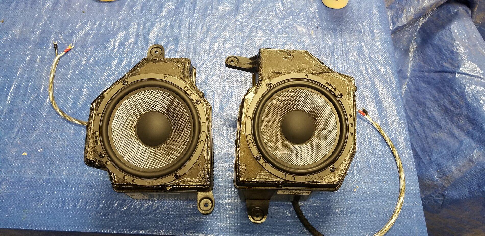 Jeep Gladiator Complete Focal Component Speaker Install with Custom Sub Box Behind Seat 20210406_224323