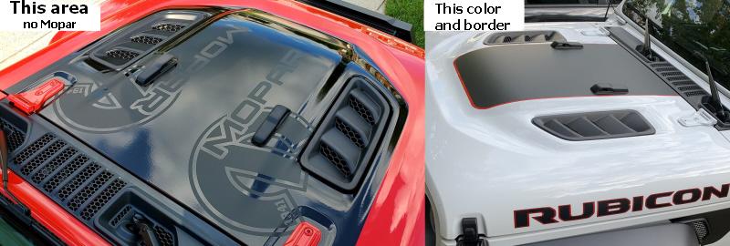 Jeep Gladiator My 2020 JTR Dual Color Gladiator Build hood-blackout