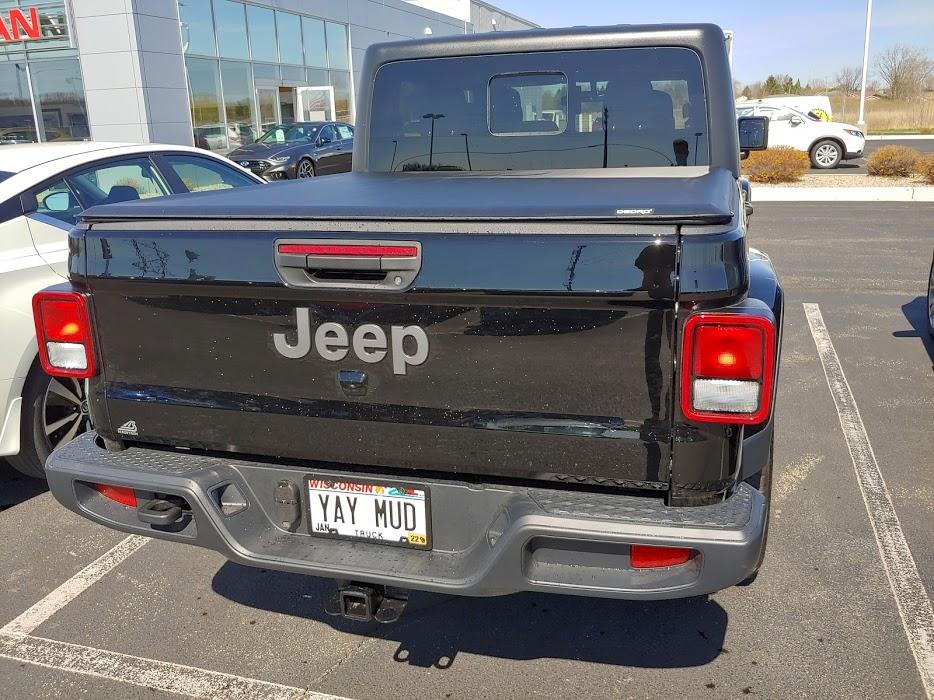 Jeep Gladiator A tale of two Gladiators to get one 80th Anniversary model Tonneau cover outside