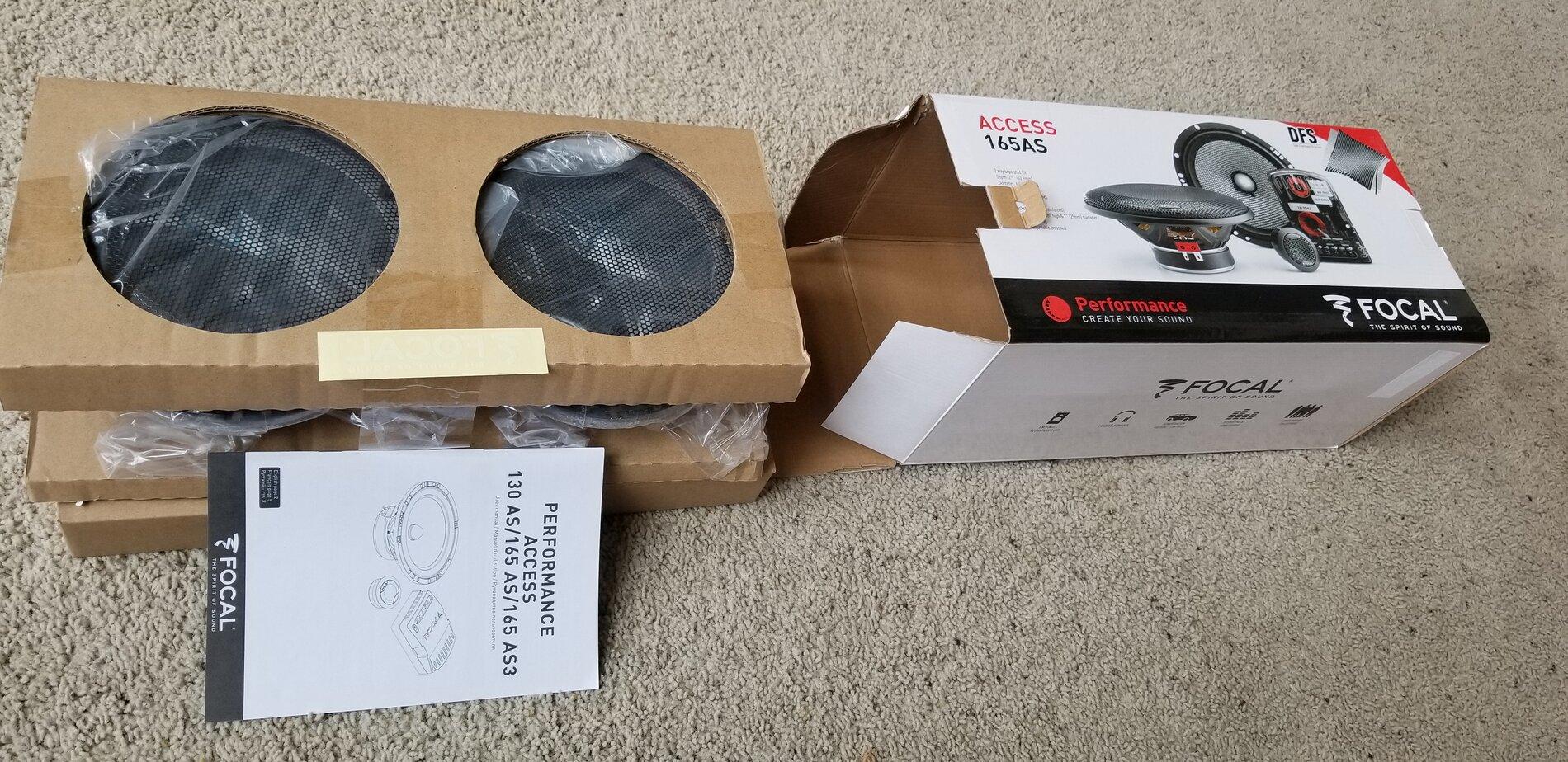 Jeep Gladiator Focal Performance Access 165AS 2-way Speakers - New In Box - $200+ Shipping 20210417_141937