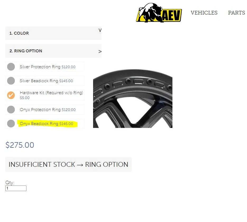 Jeep Gladiator AEV Borah true bead lock ring trade or sale borah2