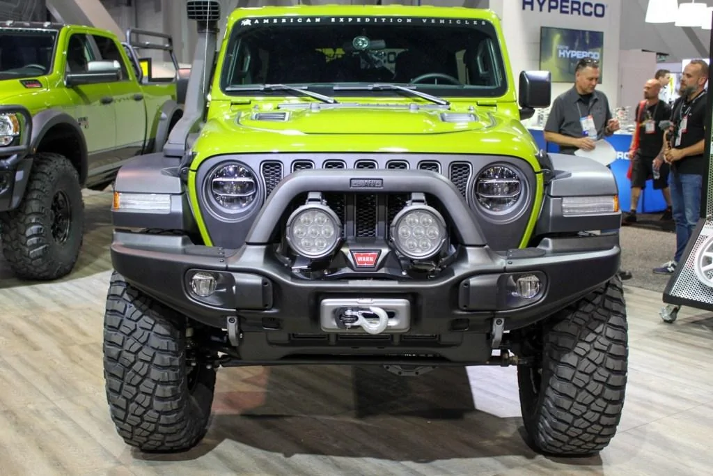 Jeep Gladiator AEV Front Bumper Released For JT Gladiator! AEV-JL-Jeep-Wrangler-SEMA-2019-Front-1
