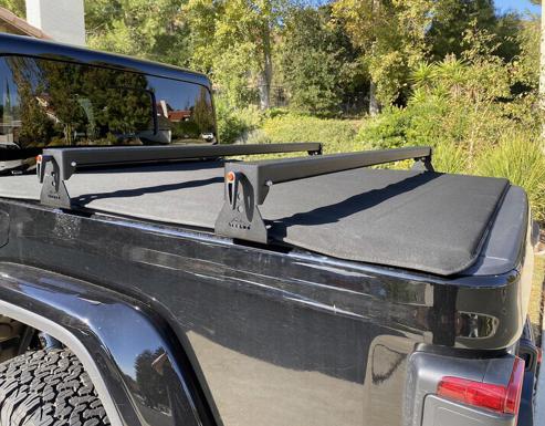 Jeep Gladiator Want to mount bike rack on bed rail without crossbars. Ideas please? 76BF01BB-E73E-4E30-93B4-6797A118649A