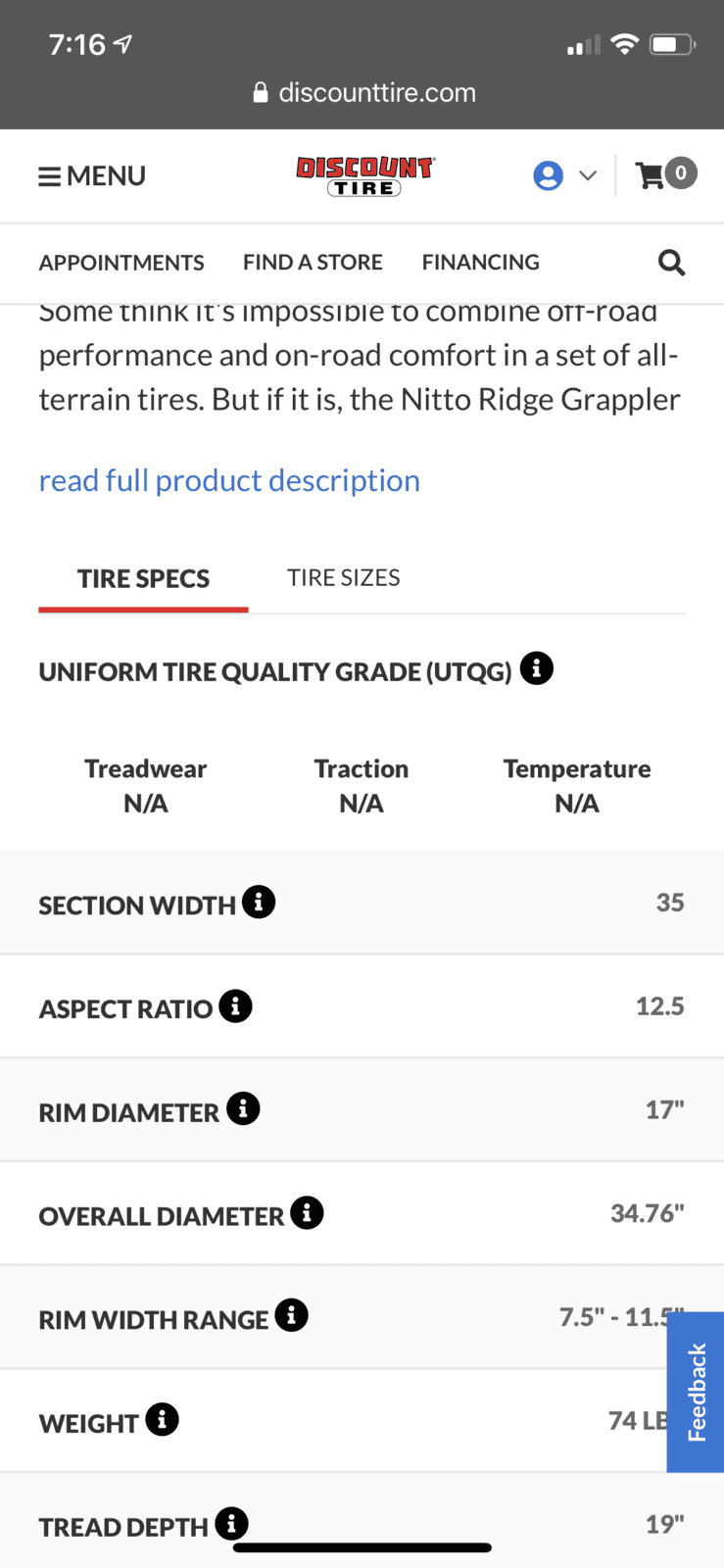 Jeep Gladiator Overland Eco Diesel - What tire size? 03A7059F-36ED-45AB-B160-33C215EE460D