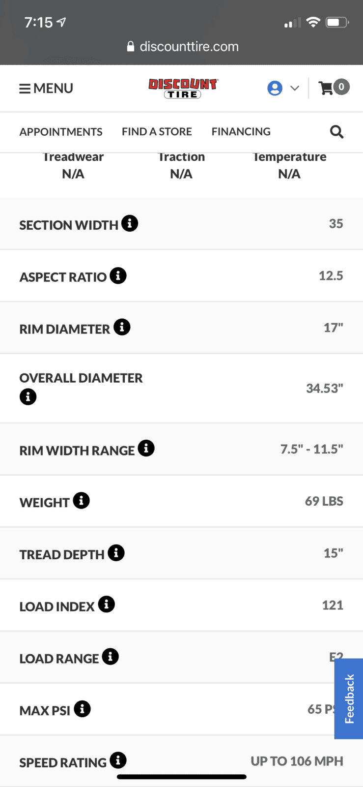 Jeep Gladiator Overland Eco Diesel - What tire size? A903324E-BB3E-4DCE-BDF6-926D8E00A1D5