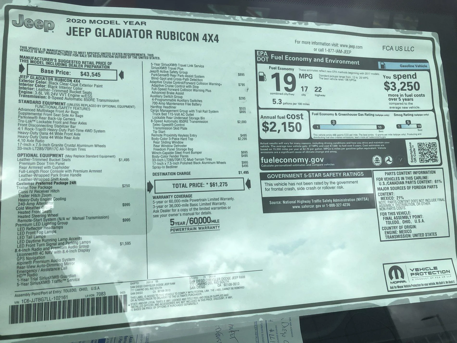 Jeep Gladiator San Diego finally has Gladiators 9780F9E6-5D9B-4312-A779-3F39B0CF9645