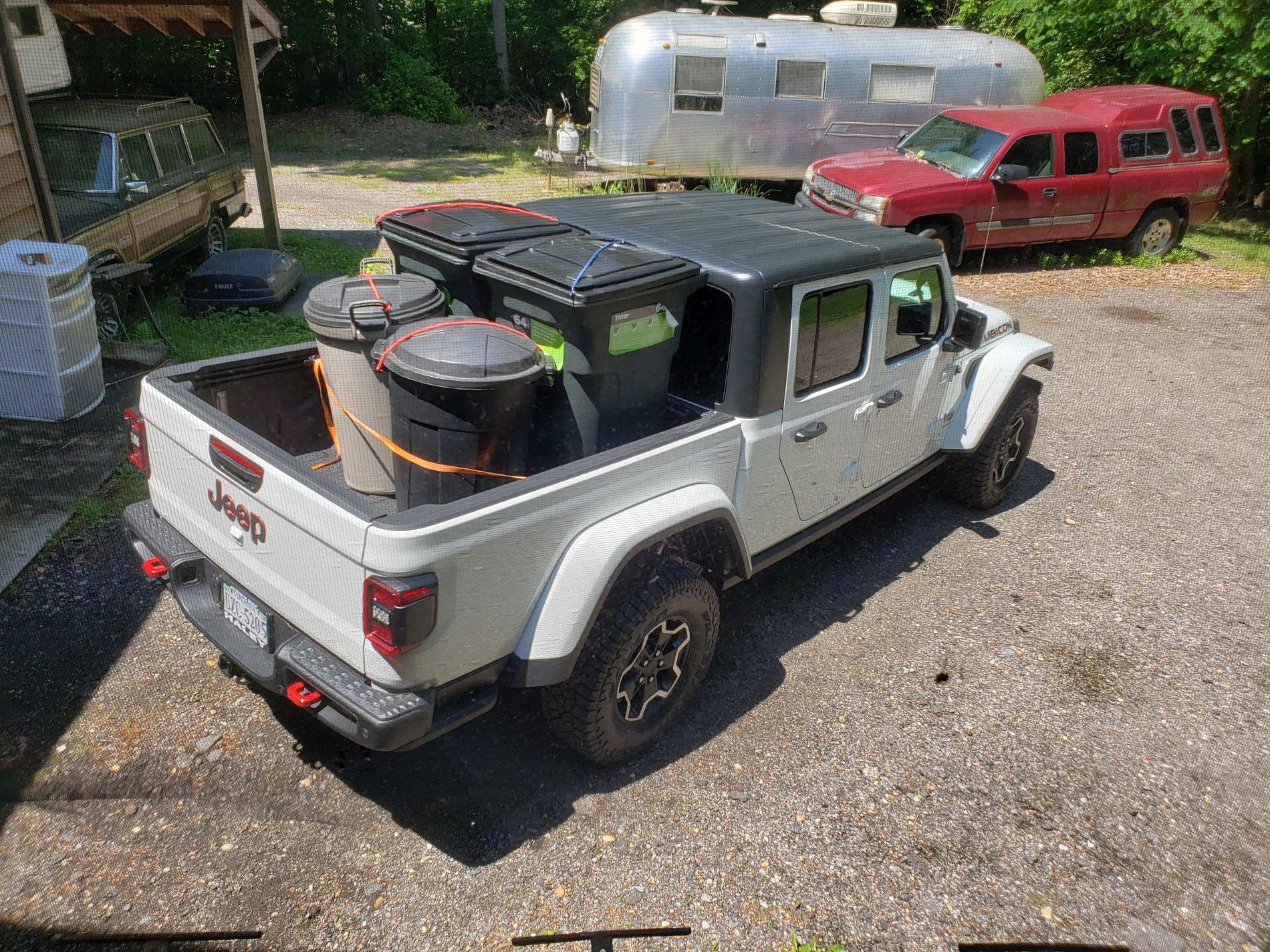 Jeep Gladiator Finally the bed hauling... 20190518_121504