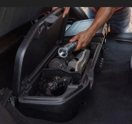 Jeep Gladiator Rear under seat storage box 88D356CC-2EBA-4AAE-A4EB-7FC029F4A93D
