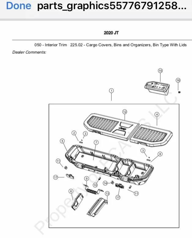 Jeep Gladiator Rear under seat storage box 0C915ED6-0AF8-4FA8-BBD6-D09DC9CB0B8B