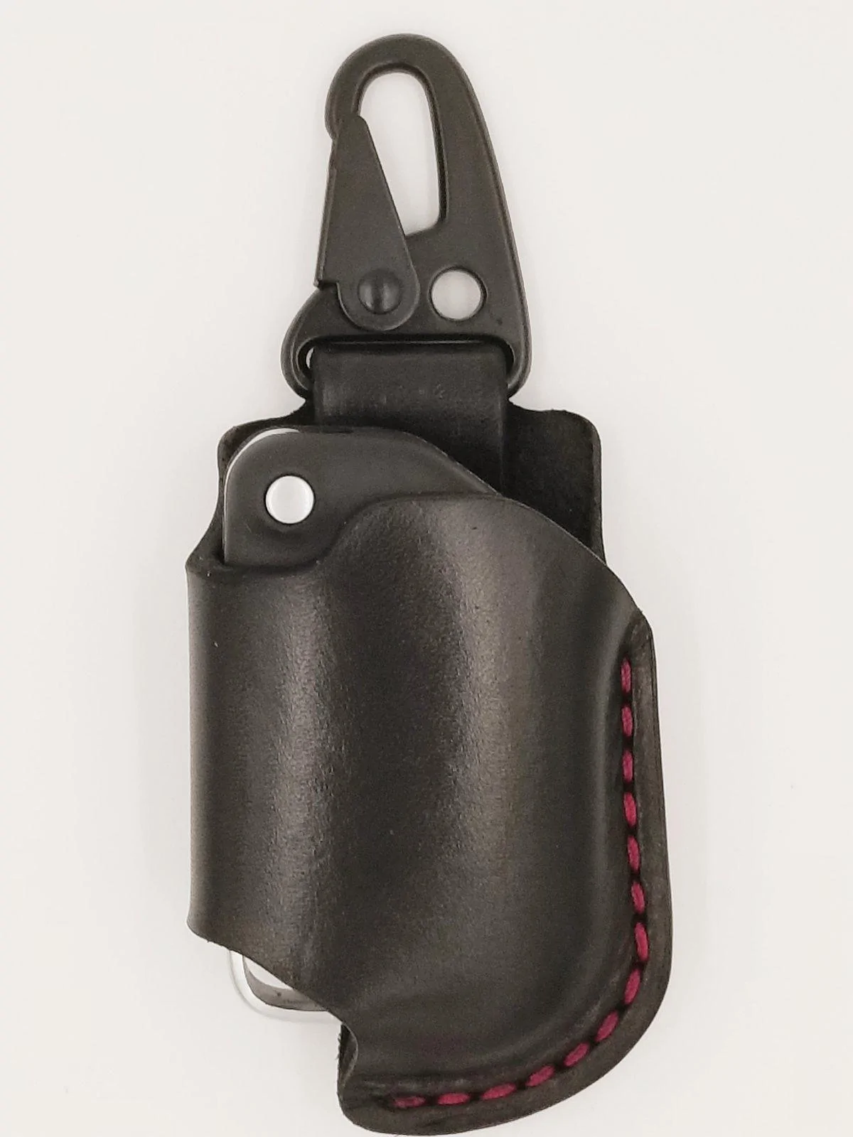 Jeep Gladiator JT Leather Key FOB Holsters JKL FOB BLK_RED