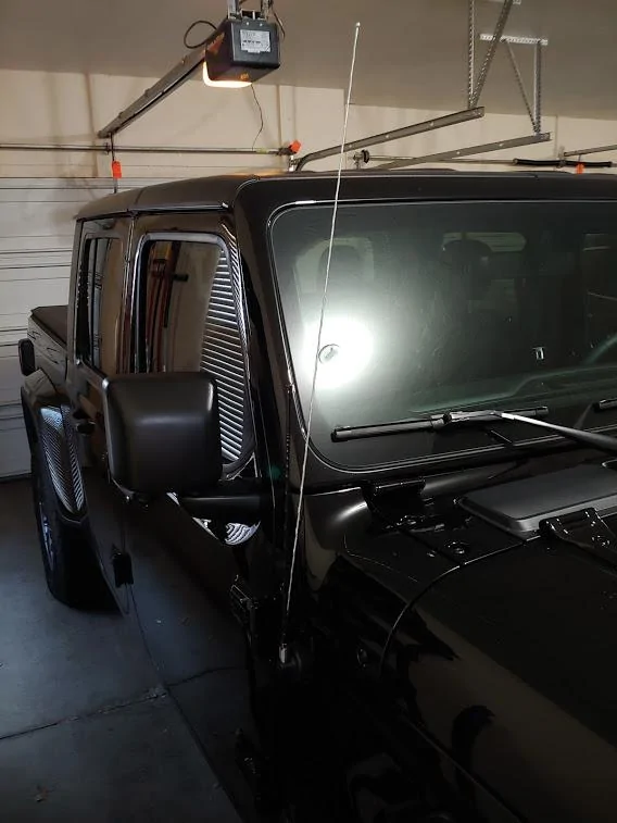 Jeep Gladiator A tale of two Gladiators to get one 80th Anniversary model new vs. old antenna